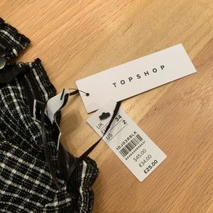 Topshop Dresses - Check Bandeau Mini Dress Topshop Dresses - Check Bandeau Mini Dress